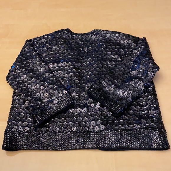 Zara Womens Sequined Bolero Top Sz M - Picture 3 of 4